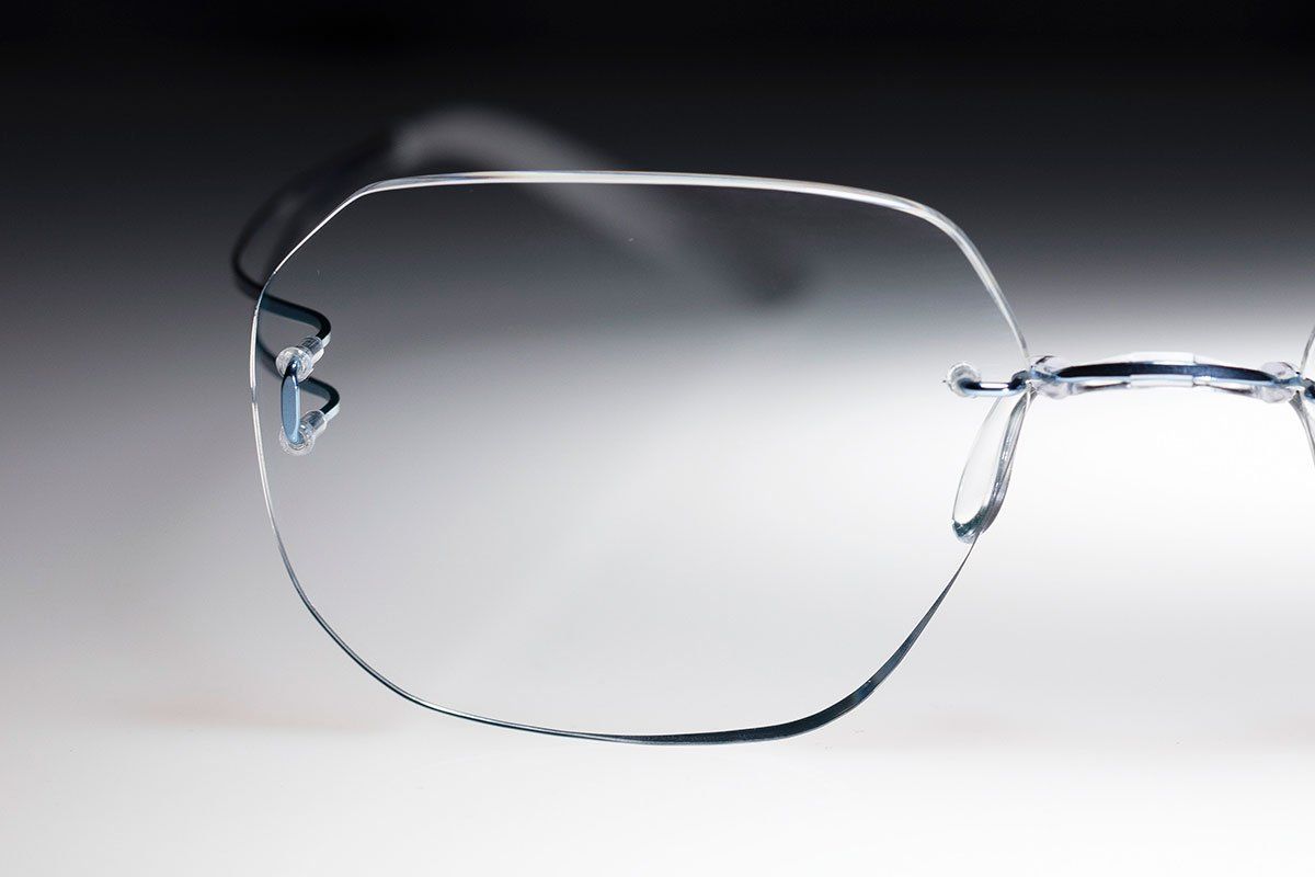 light rimless eyewear for men