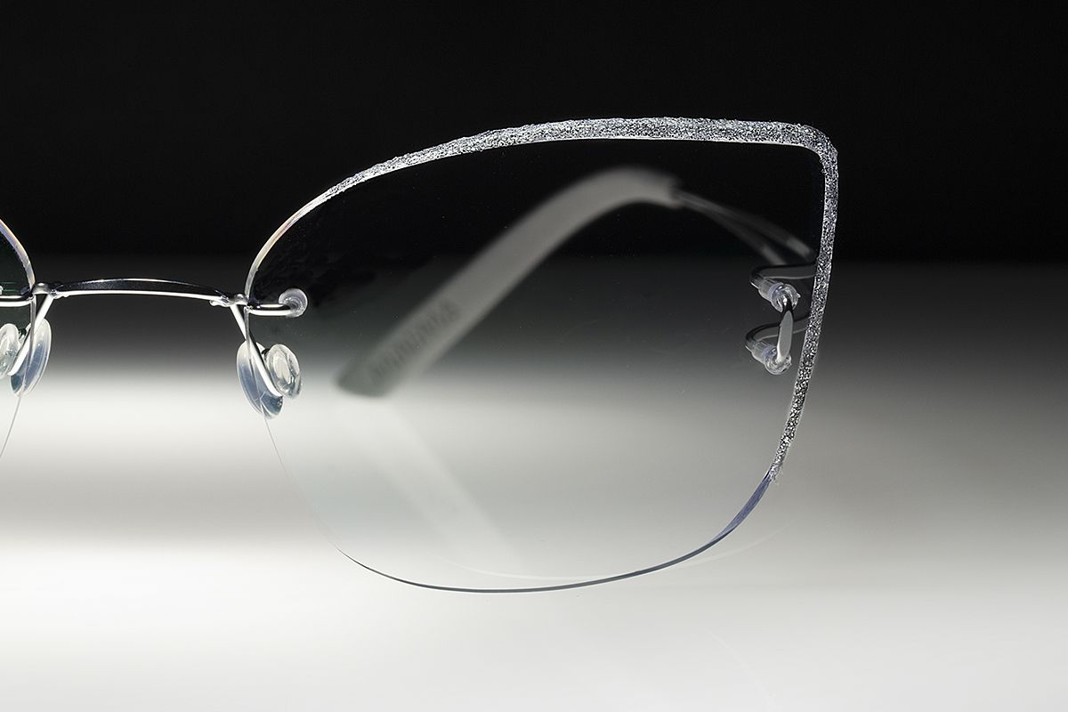 occhiali senza montatura