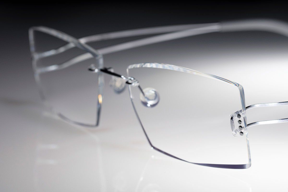 occhiali robusti senza montatura