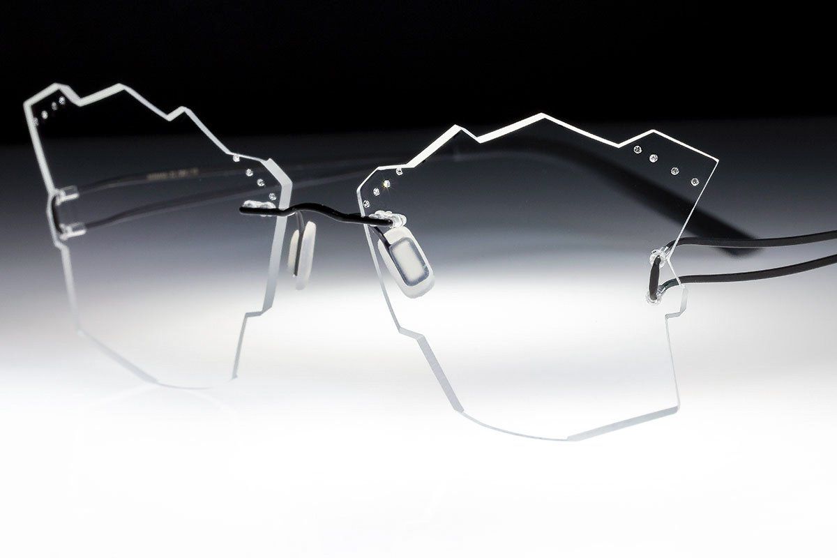 occhiali gioiello leggeri senza montatura