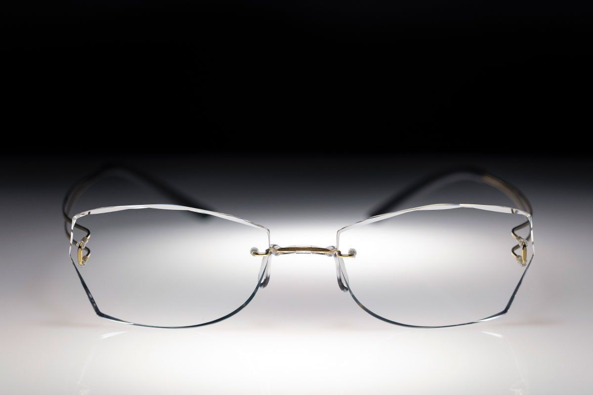 occhiali gioiello senza montatura da computer