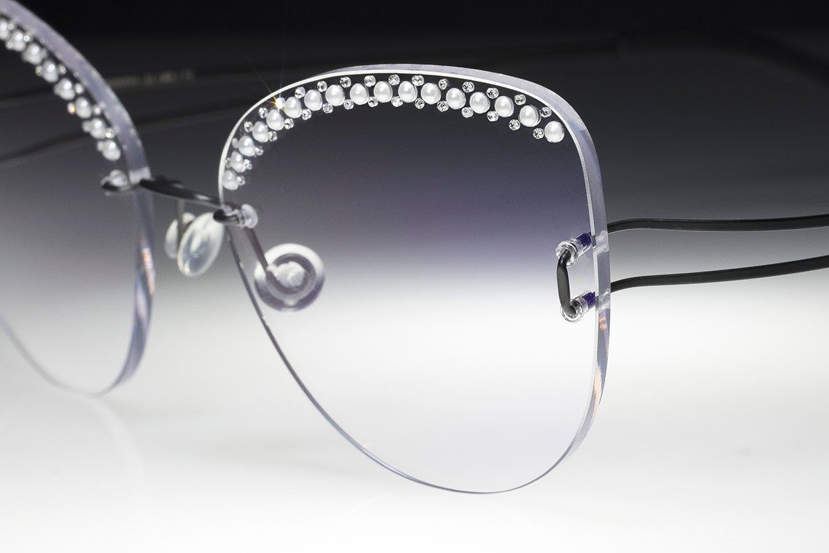 rimless titanium glasses