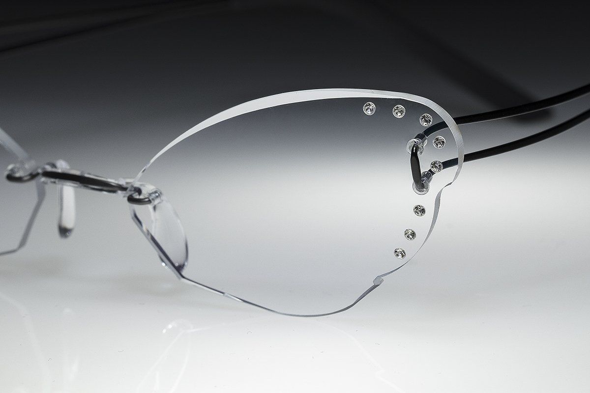 handcrafted jewelled glasses