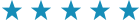 Five blue stars in a row, likely indicating a 5-star rating.