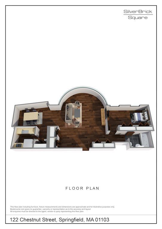 1 BR Floorplan - SBS