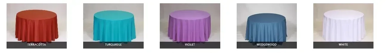 Five colorful cylindrical objects with ruffled edges.