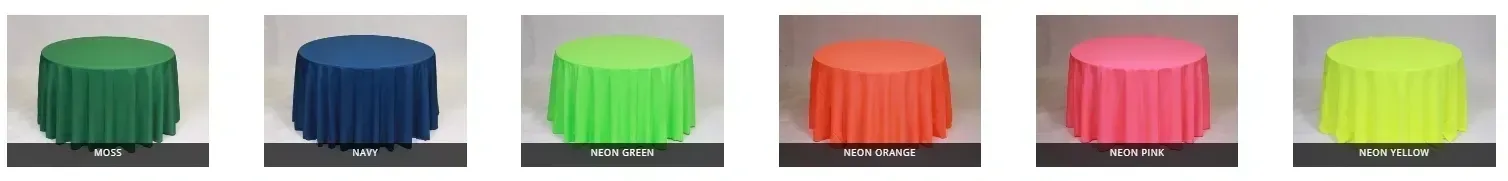 Six colorful, cylindrical knobs in various shades of green, blue, orange, pink, and yellow.