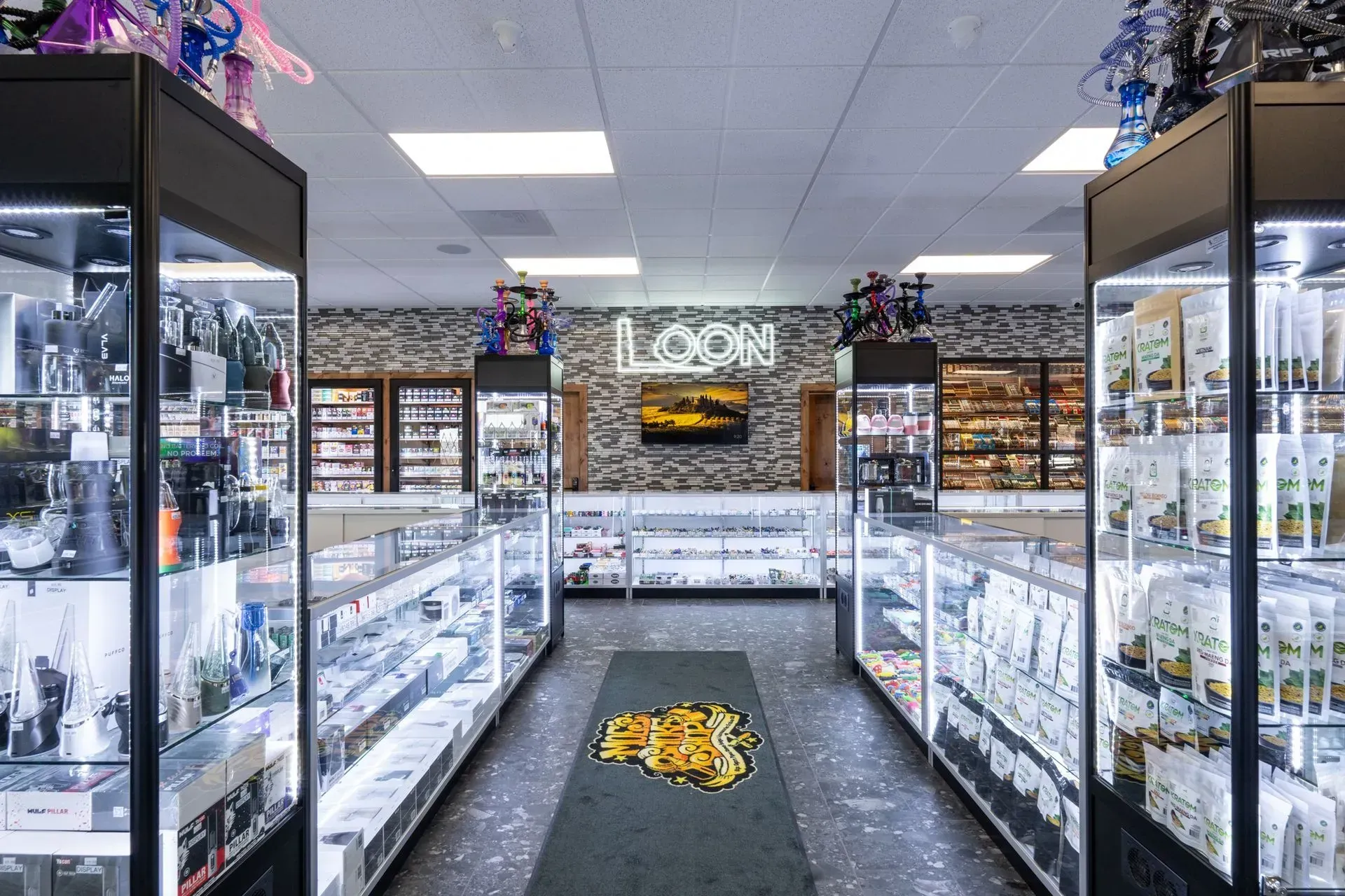 A store filled with lots of shelves and display cases.