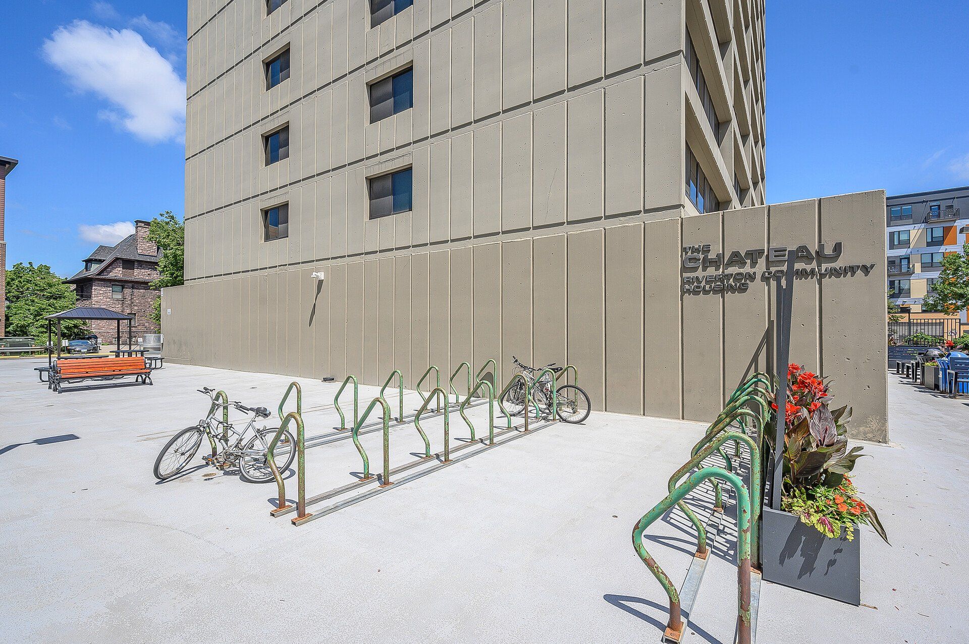 Chateau Exterior Photo with Bike Storage
