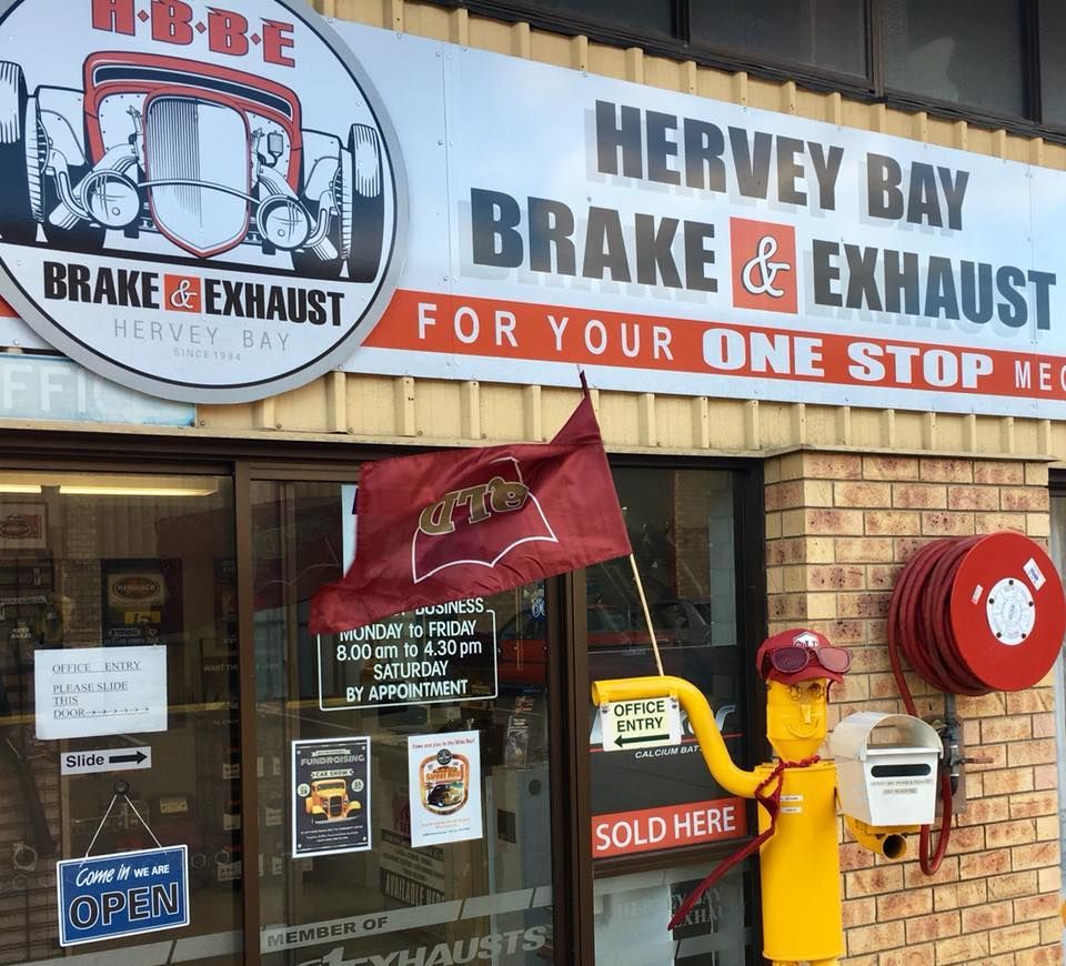 Hervey Bay Brake & Exhaust Shop Front with Sign — Hervey Bay Brake and Exhaust in Pialba, QLD
