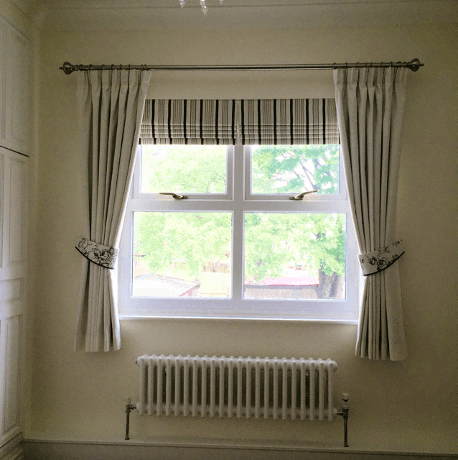 tied curtains