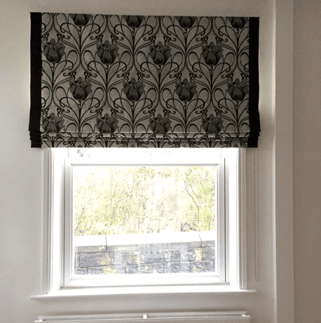 partially closed curtain