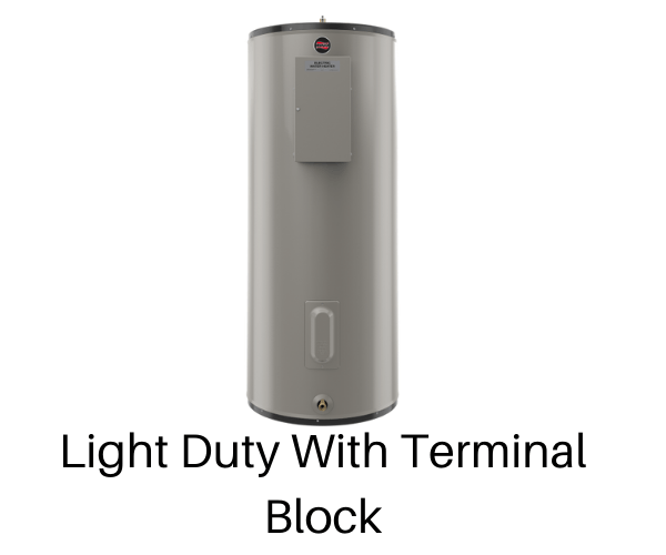 Rheem 40 Gallon Light Duty Commercial Electric Water Heater with Terminal Block