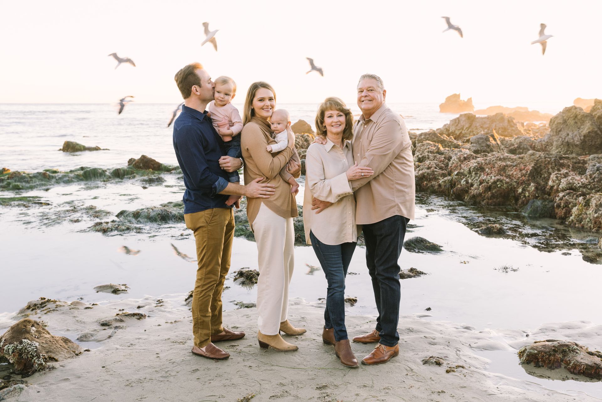 Orange County Family Photographer | Beach Family Portrait | Laguna Beach | Shy Heart Studios 