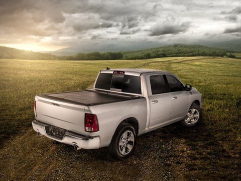 rear view of truck bed cover: linked to bed covers