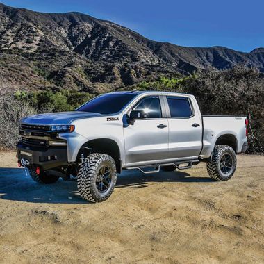 Front view of truck with extra additions: linked to accessories page