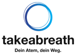 Logo von Takeabreath Atme dich frei blau/schwarz