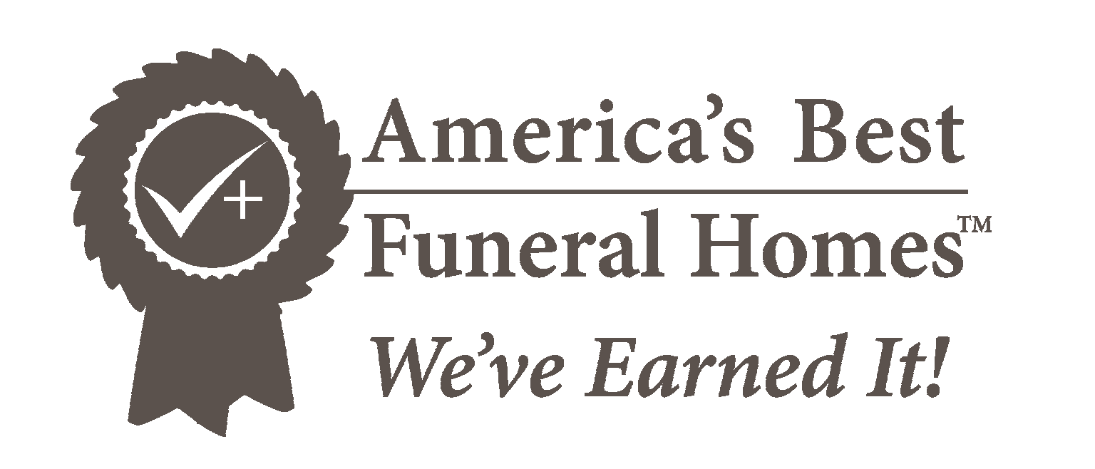 The logo for america 's best funeral homes we 've earned it.
