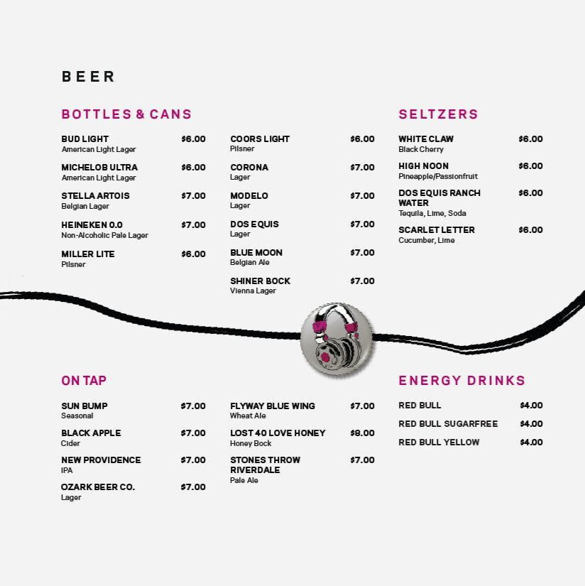 Beer Menu