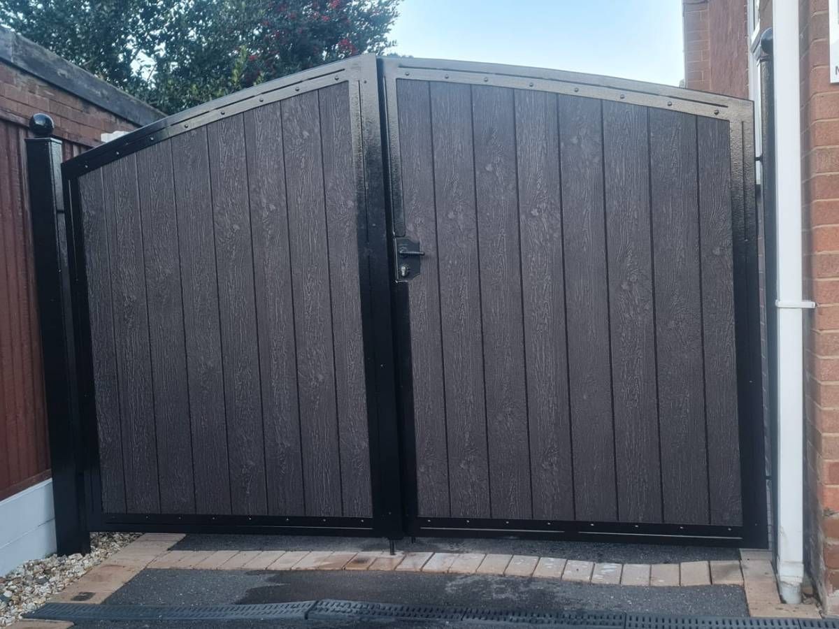 Metal Gates & Railings Derby arched composite driveway gates