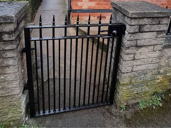 Metal Gates & Railings Derby metal gate with spike topping