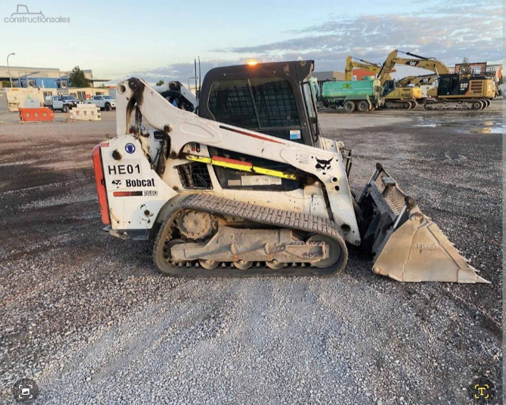 A Bobcat Bulldozer Is Parked In A Gravel Lot – Blackwood SA - Blackwood Earthmoving