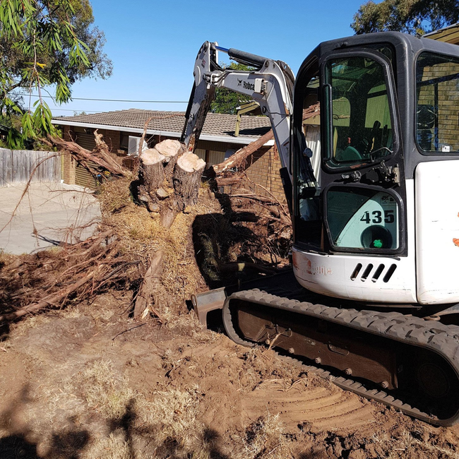 Excavator On The Construction Site — Blackwood SA — Blackwood Earthmoving