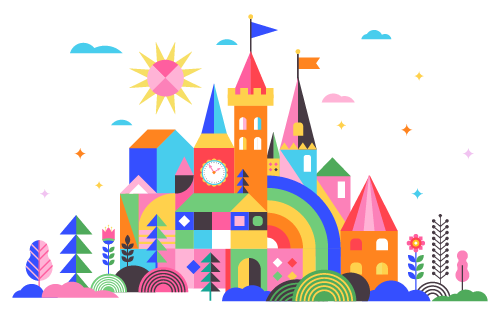 colorful castle