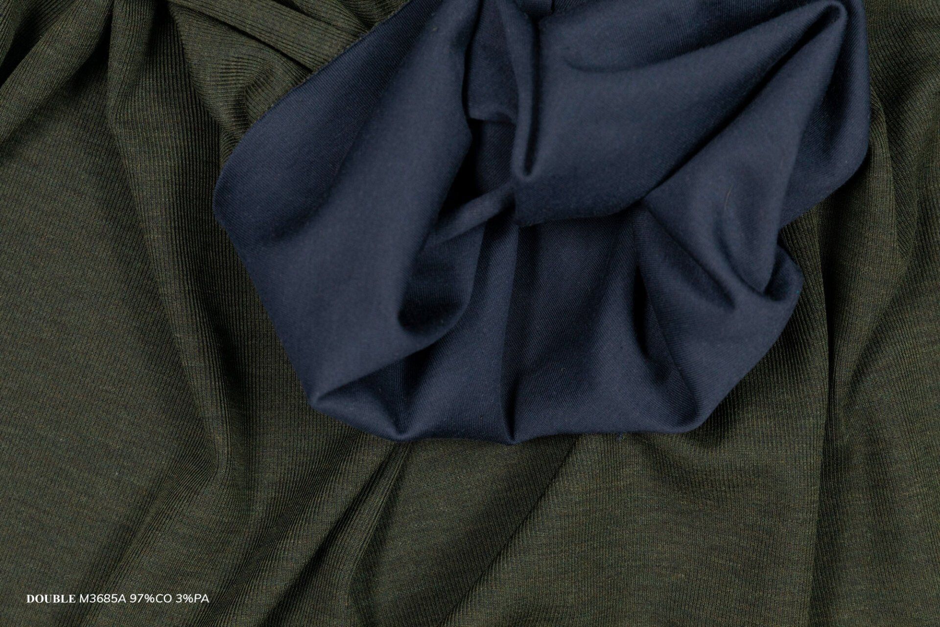 tessuto in jersey capospalla bicolor  Double