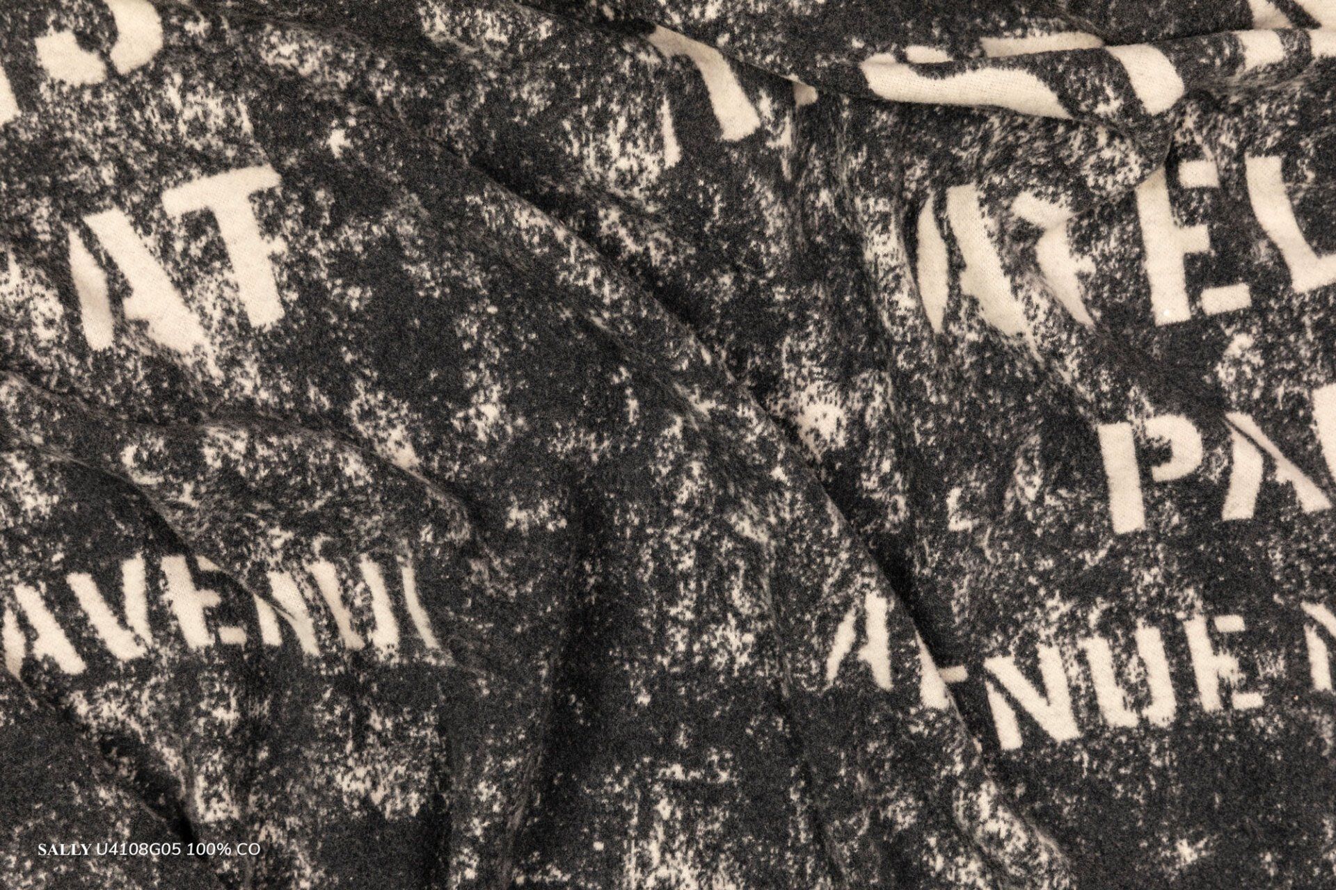 tessuto in jersey cotone lussuoso con mano calda jacquard Sally