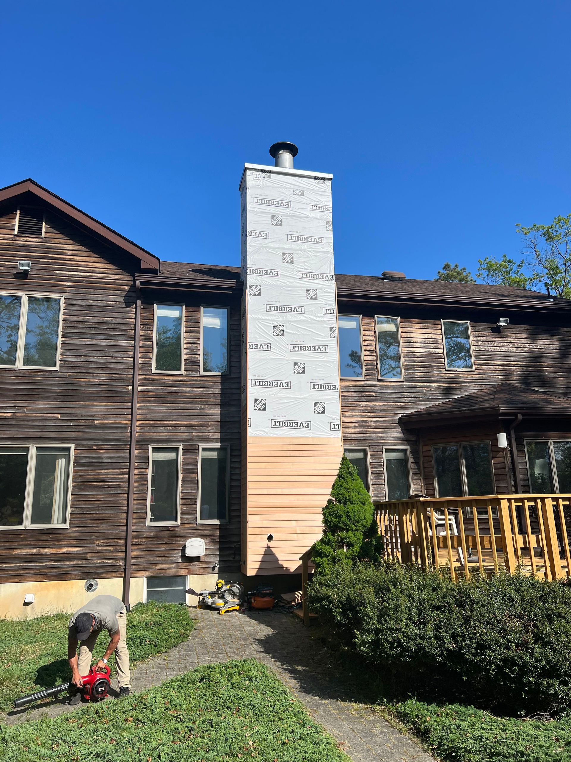 chimney cedar shingles forked river