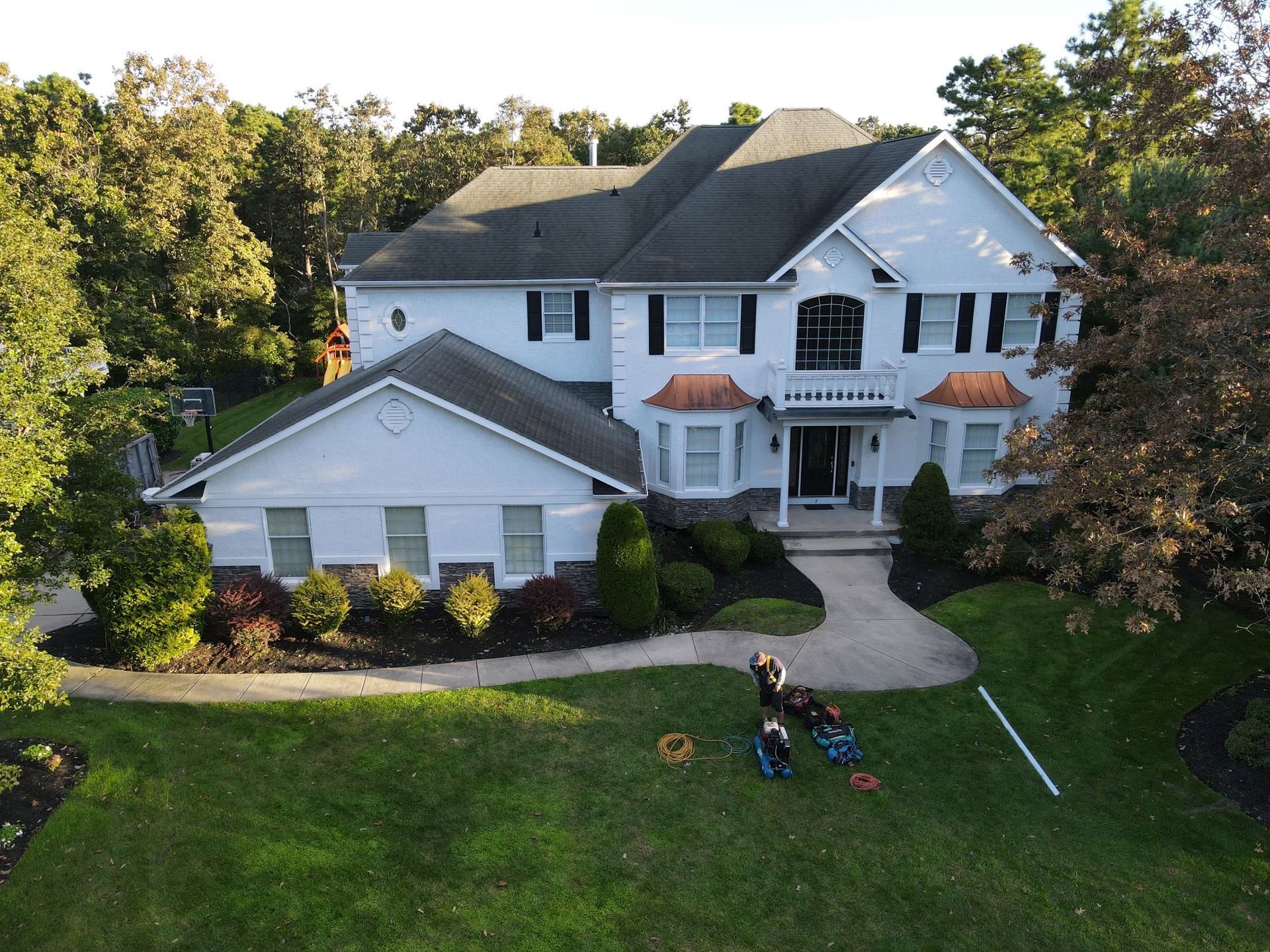 voorhees roof replacement with copper bump outs