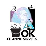 A logo for a company called ok cleaning services