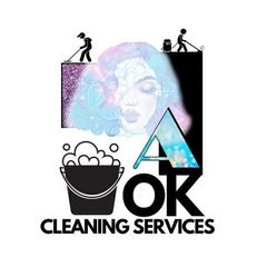 A logo for a company called Aok cleaning services