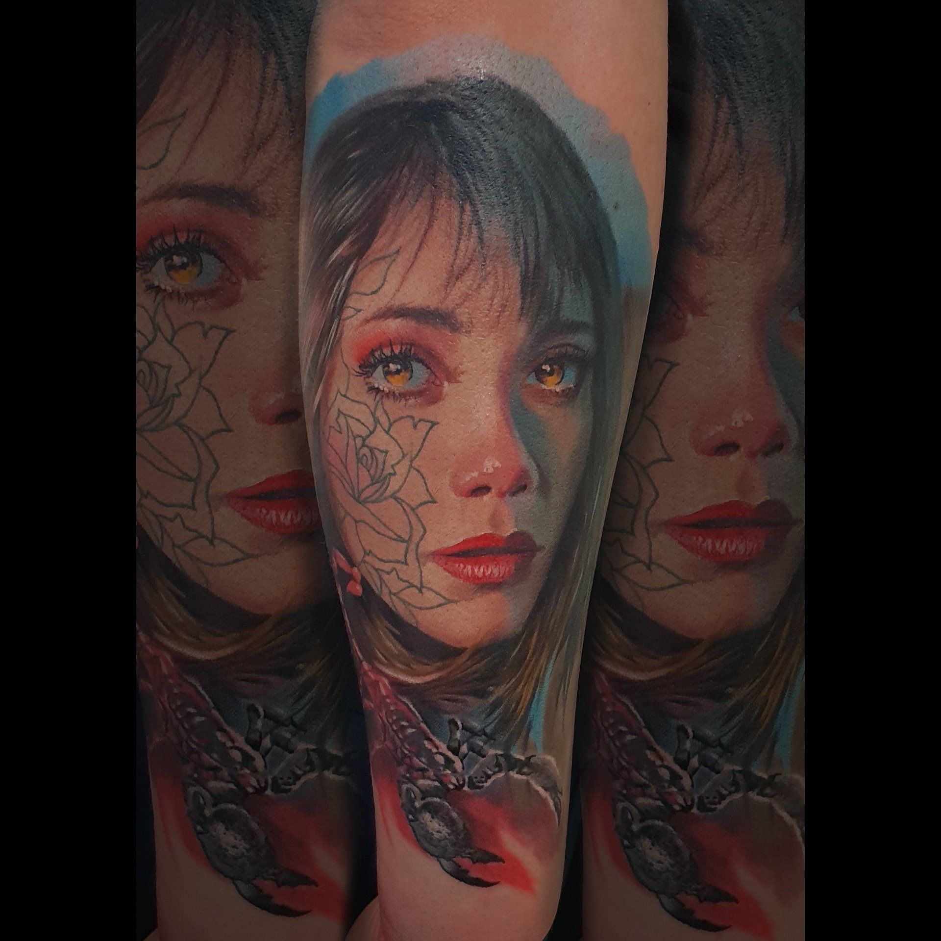 Beaty, bitsch, crying, black hair, sad, sorrow, punished, suffering, Schönheit, schön, traurig, verletzlich, verletzt, header mit Tattoo, Tattoos, Neotraditional, Black and Grey, Farbrealismus, Color realism, Oldschool tattoo, oldshool, Script, Black and Grey realistic, American traditional, zum weissen hai, zum weißen hai, Logo, Bad Boll, Göppingen, Stuttgart, Reutlingen, Ulm, Plochingen, Esslingen, Kirchheim, Weilheim, 0711, 0711 Nadelspiel, Hai, Hieronymus Röhrig, roehrig, Marlene Vogel, dope tattoo, heftige tattoo, Kunst, Kunsttattoo, Tattoonadel, Tattoofarben, Love, Heat, Skeleton Tattoo,