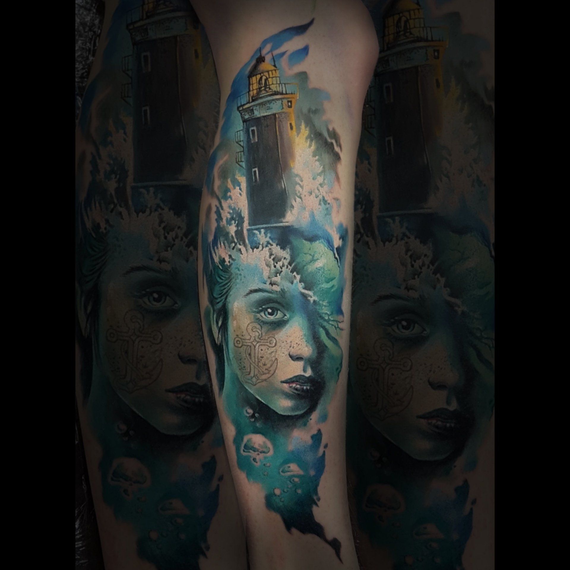 Tattoo, Leuchtturm, schönes Mädchen, traurig, Meerjungfrau, mermaid tattoo, lonely, header mit Tattoo, Tattoos, Neotraditional, Black and Grey, Farbrealismus, Color realism, Oldschool tattoo, oldshool, Script, Black and Grey realistic, American traditional, zum weissen hai, zum weißen hai, Logo, Bad Boll, Göppingen, Stuttgart, Reutlingen, Ulm, Plochingen, Esslingen, Kirchheim, Weilheim, 0711, 0711 Nadelspiel, Hai, Hieronymus Röhrig, roehrig, Marlene Vogel, dope tattoo, heftige tattoo, Kunst, Kunsttattoo, Tattoonadel, Tattoofarben, Love, Heat, Skeleton Tattoo,