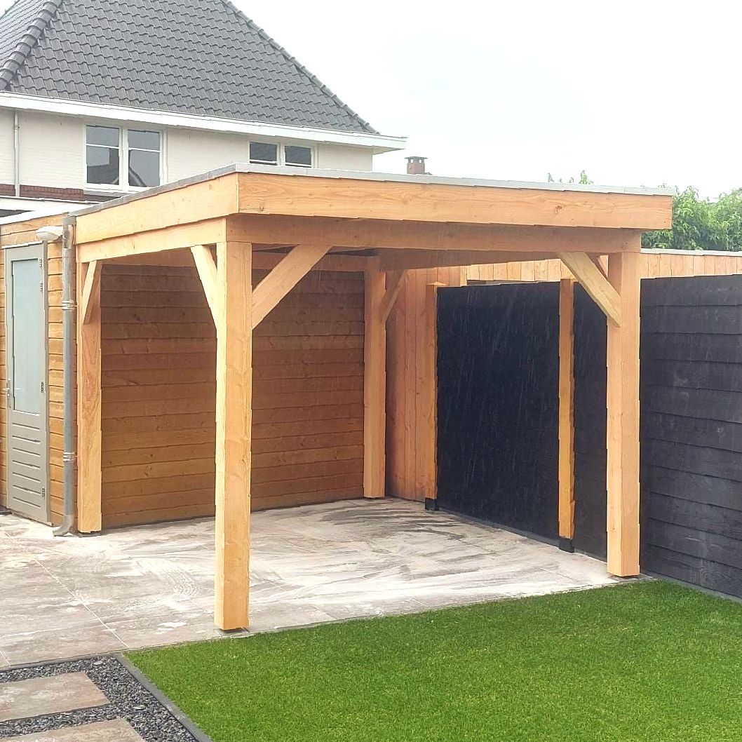 Overkapping van Douglas hout, Smans Houtbouw, Helmond