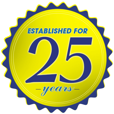 Established for 25 years icon