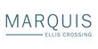 a logo for marquis ellis crossing is shown on a white background.