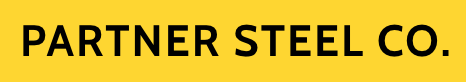 Yellow rectangle logo for Partner Steel Products