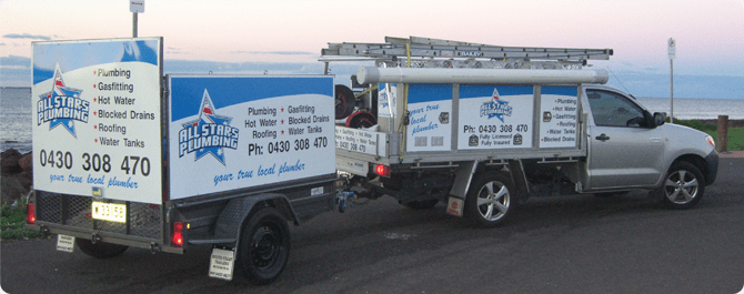 Ute with trailer