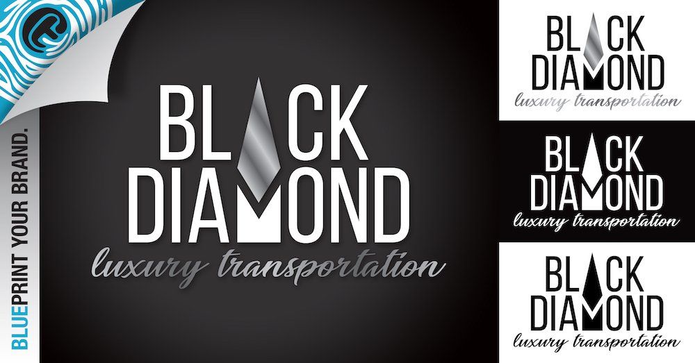 Black Diamond design of logo