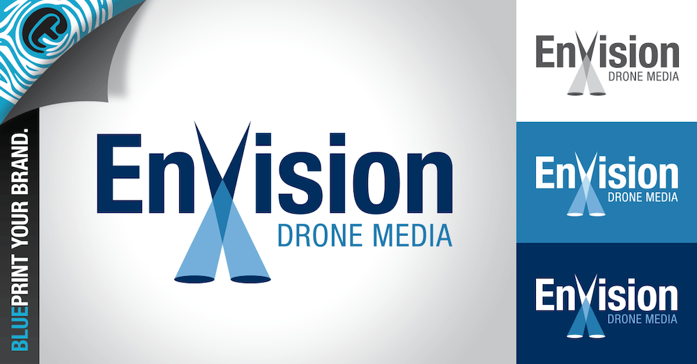 EnVision Drone logo and branding graphic design