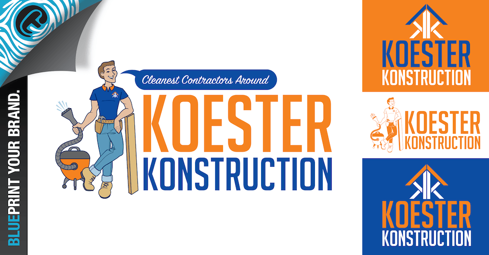 Illustration and logo design for Koester Konstruction