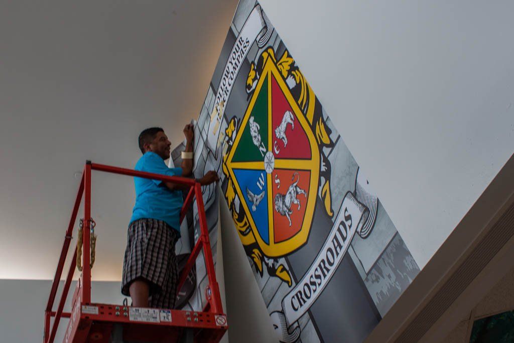 Wall Graphic for School