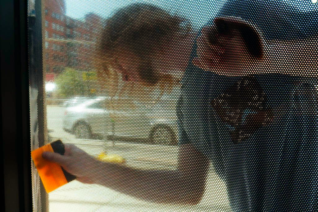 Window Perf installation at the Globe Building