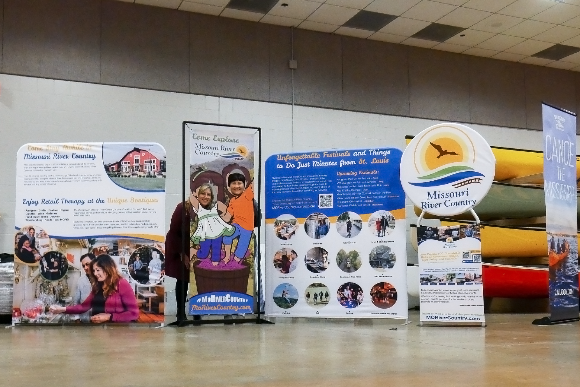 Trade show display with sublimation prints