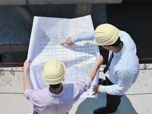 engineers in building survey process