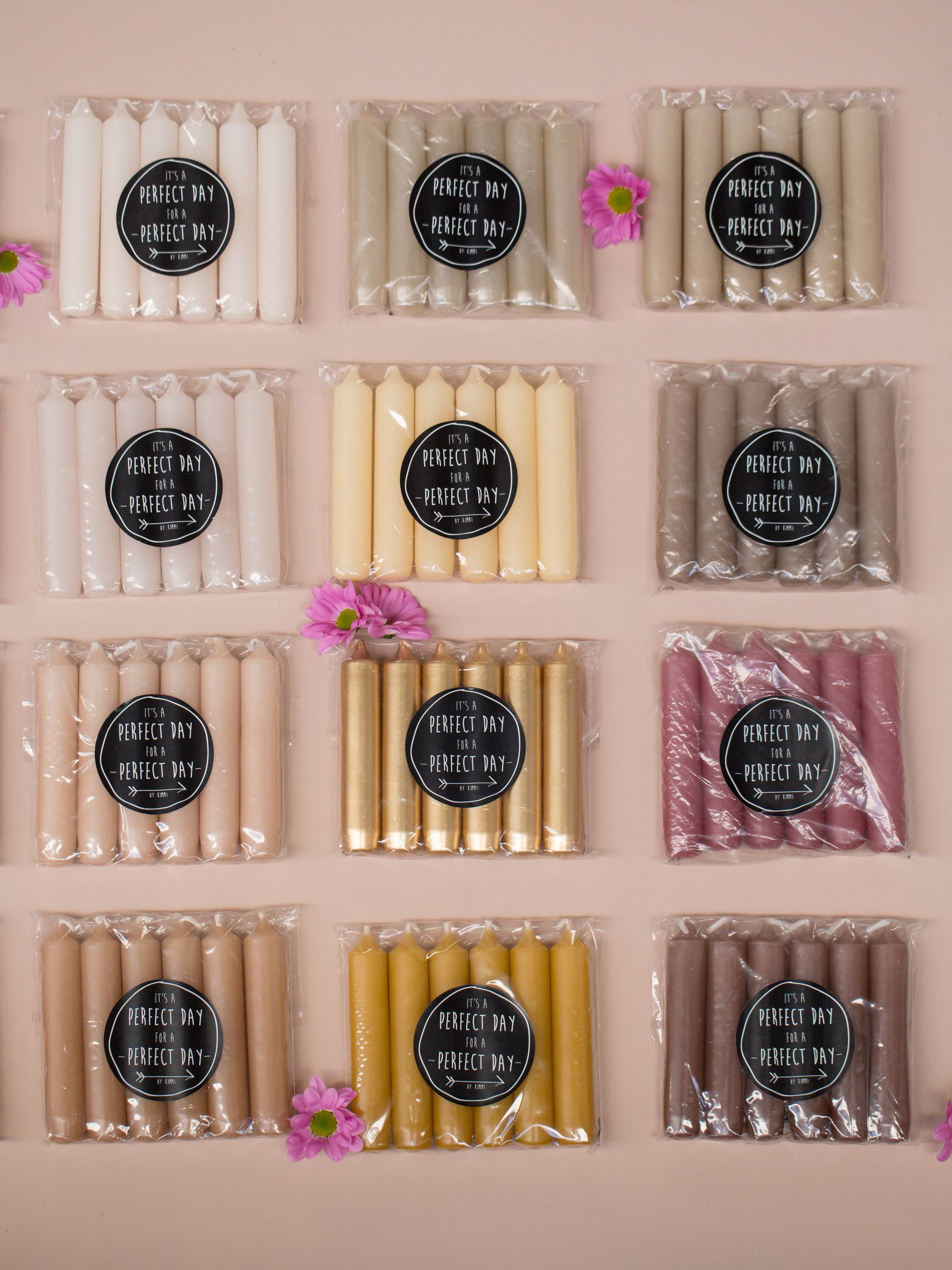 Rustik Lys - Dinerkaars kort - S/ 6 - Diverse kleuren