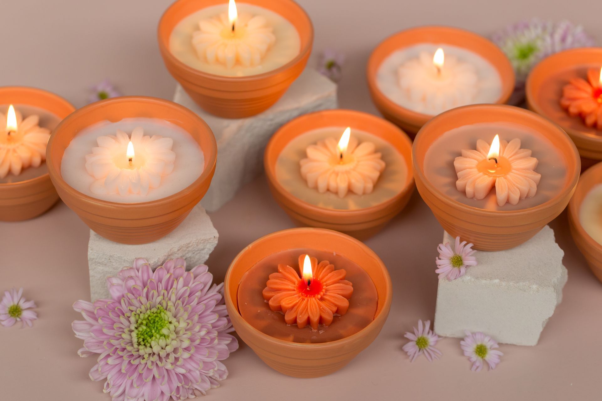 Rustik Lys - Flower Bowl Pale Banana - P.st.